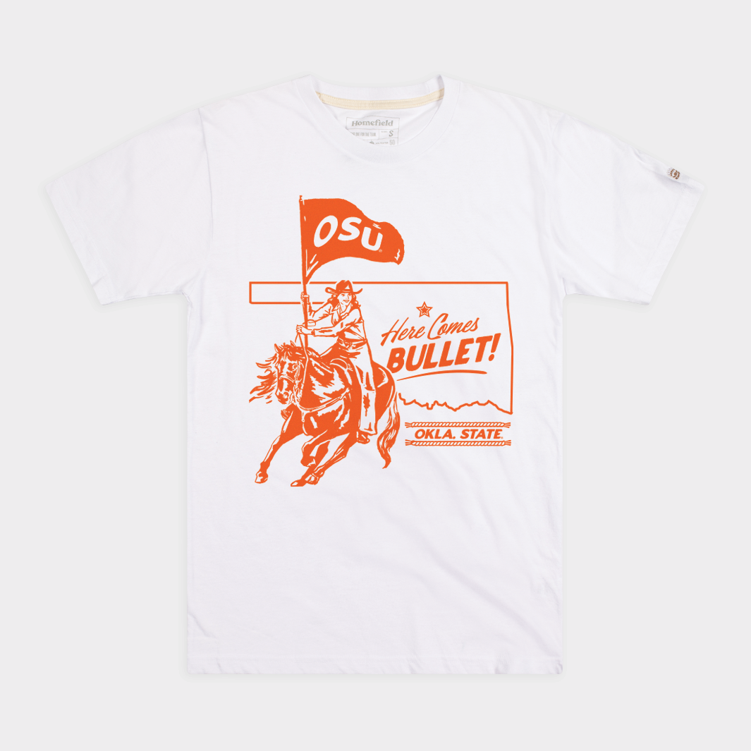 Oklahoma State Football "Here Comes Bullet!" Tee Style001 Hoodie, Sweatshirt | CoreVibeTees.com