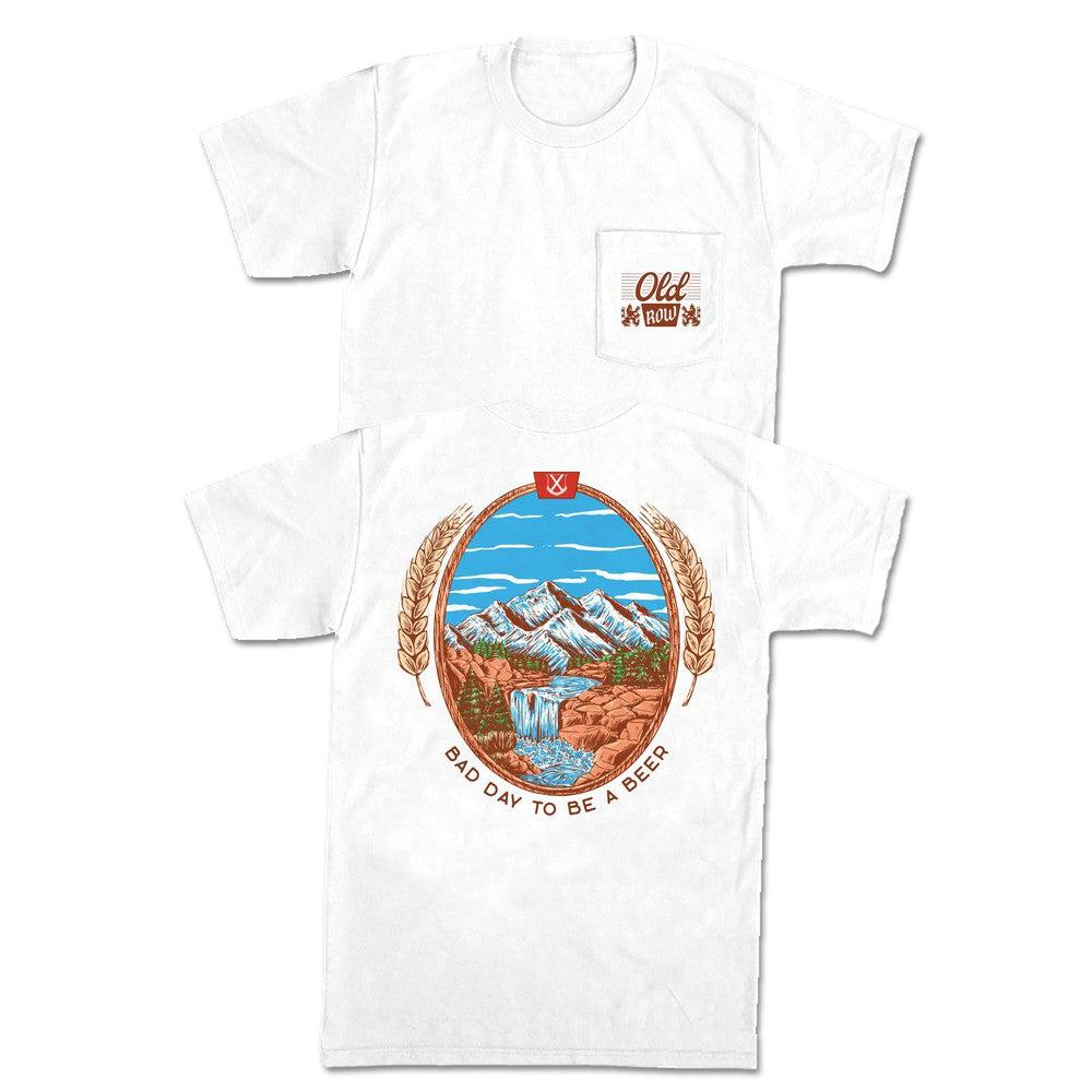 Vintage Bad Day To Be A Beer Pocket Tee Hoodie, Sweatshirt | CoreVibeTees.com (Image 1)