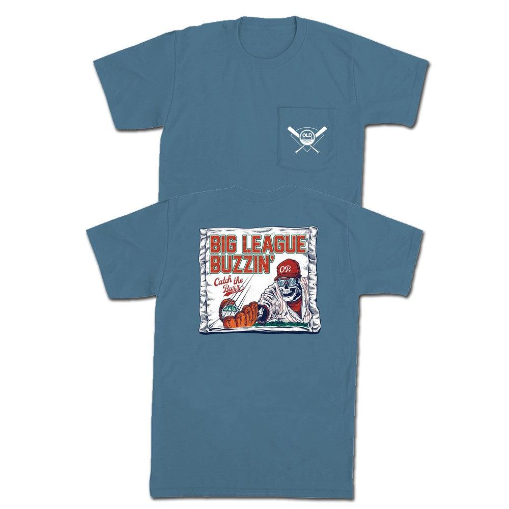 Big League Buzzin' Pocket Tee Hoodie, Sweatshirt | CoreVibeTees.com (Image 1)