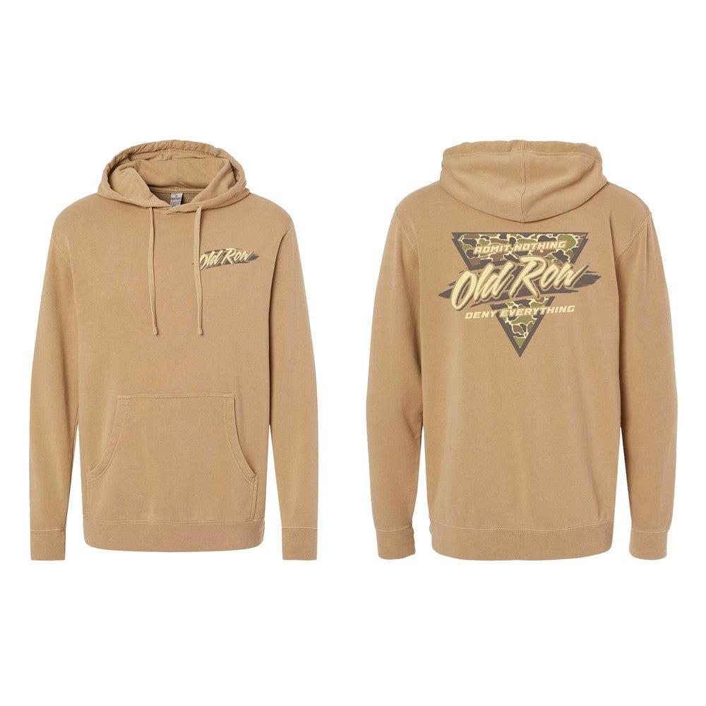 Retro Triangle Camo Pigment Dyed Premium Hoodie T-Shirts, Sweatshirt | CoreVibeTees.com (Image 1)