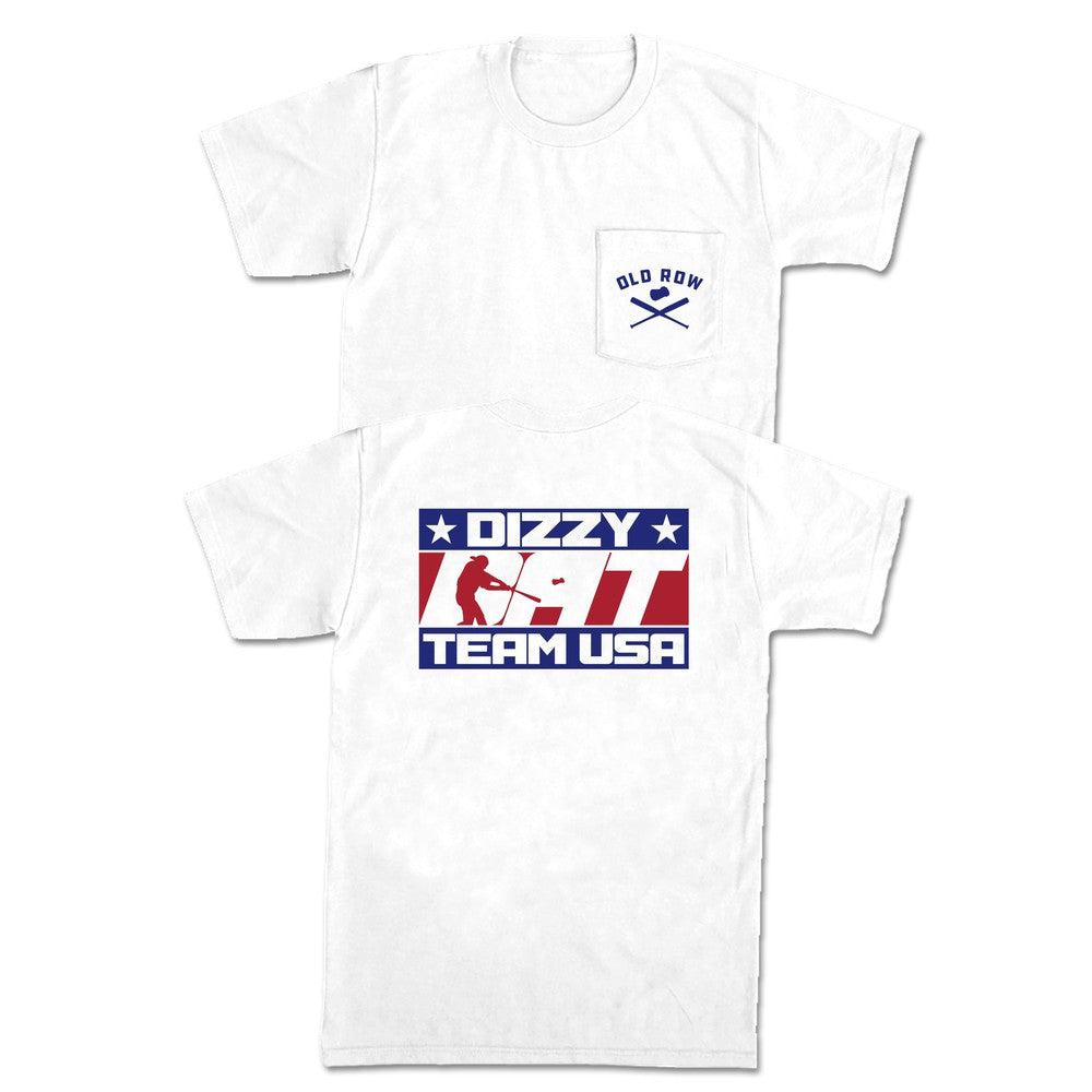 Dizzy Bat Team USA Pocket Tee Hoodie, Sweatshirt | CoreVibeTees.com (Image 1)