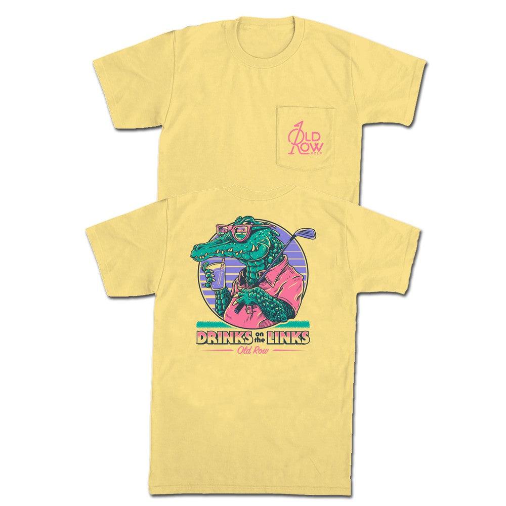 Drinks On The Links Pocket Tee Hoodie, Sweatshirt | CoreVibeTees.com (Image 1)