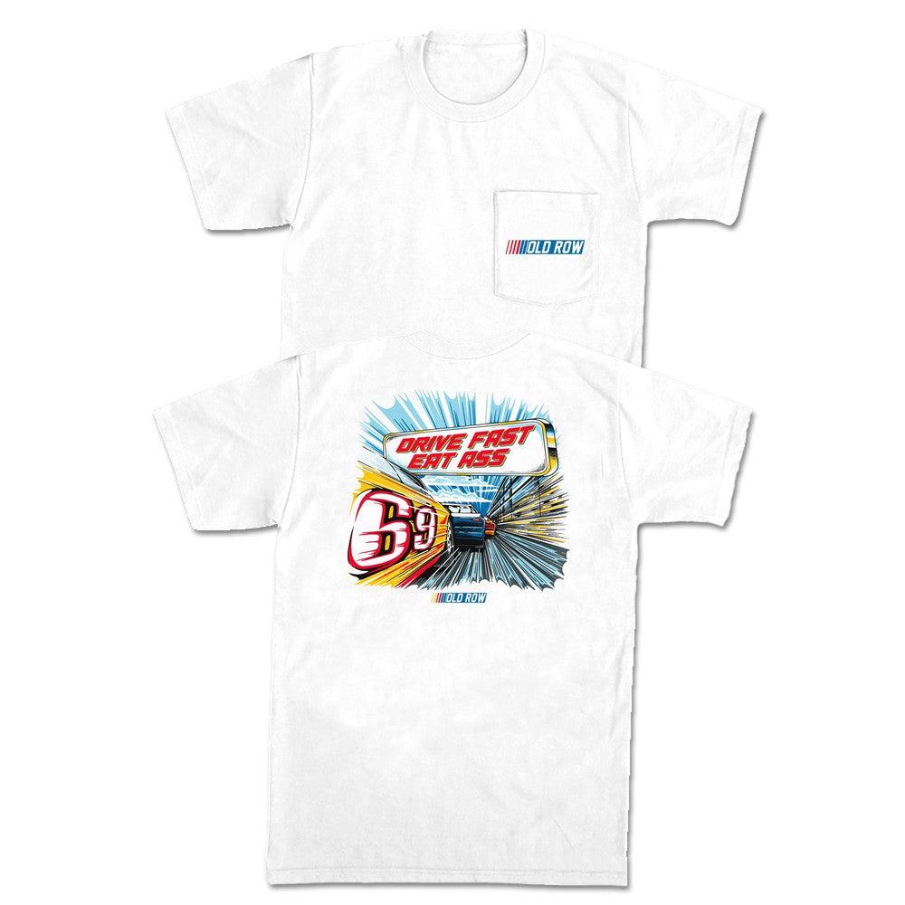 Drive Fast Eat Ass 2.0 Pocket Tee Hoodie, Sweatshirt | CoreVibeTees.com (Image 1)