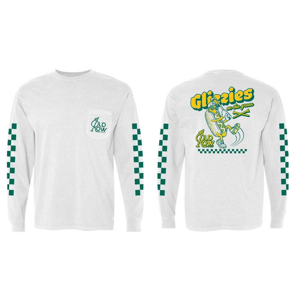 Glizzies On The Green Long Sleeve Pocket Tee Hoodie, Sweatshirt | CoreVibeTees.com (Image 1)