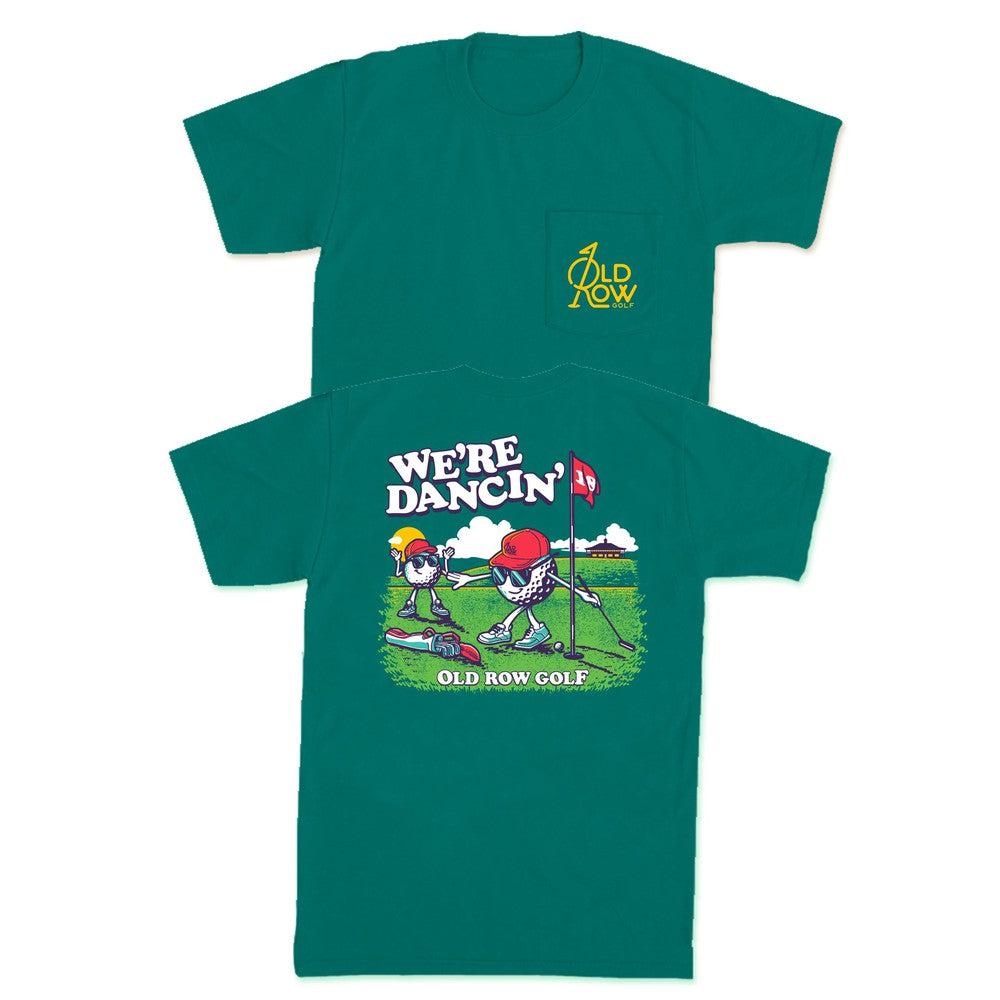 We're Dancin' Pocket Tee Hoodie, Sweatshirt | CoreVibeTees.com (Image 1)