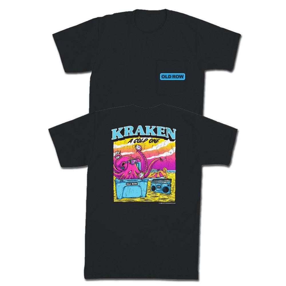 Kraken A Cold One Pocket Tee Hoodie, Sweatshirt | CoreVibeTees.com (Image 1)