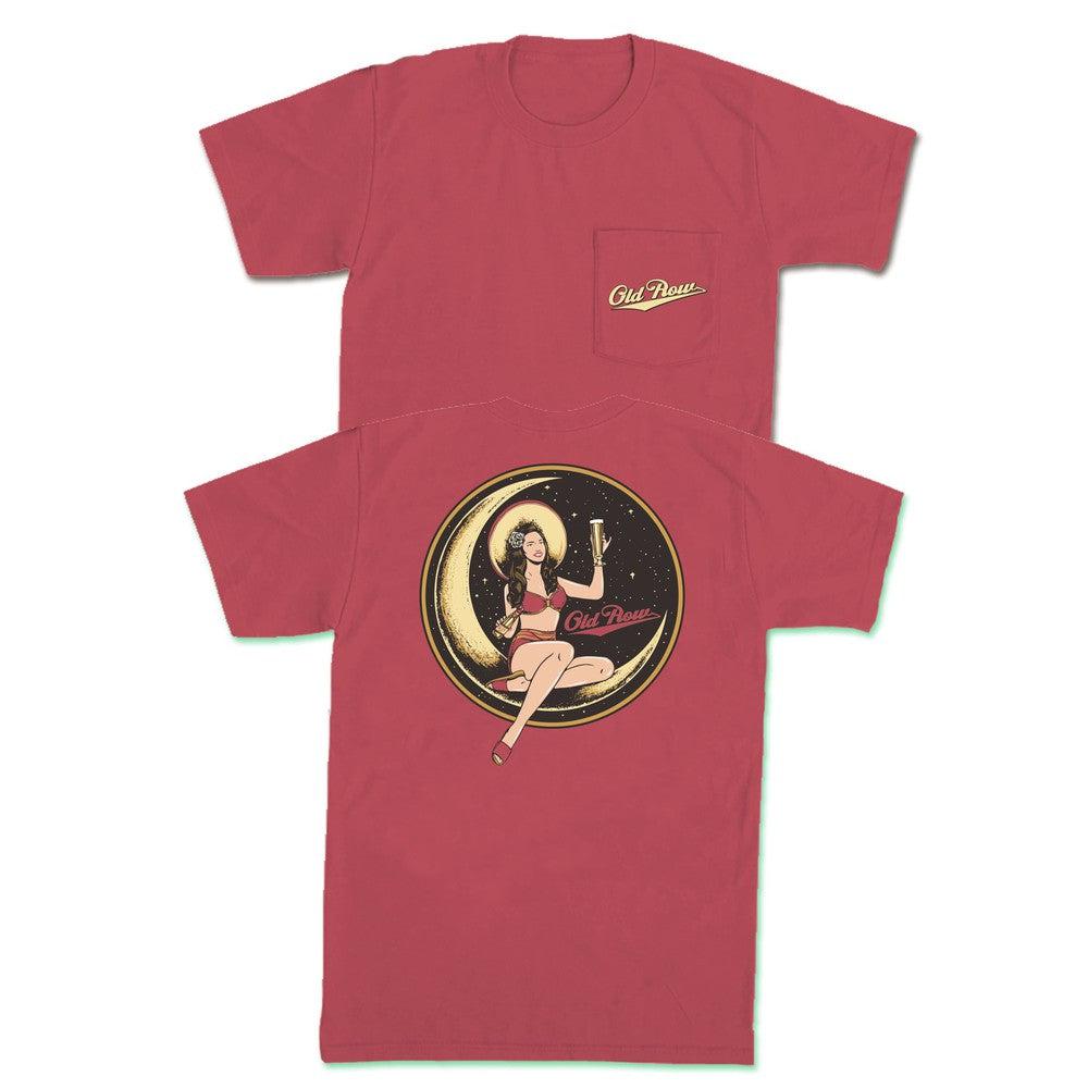 Beer Girl Moon Pocket Tee Hoodie, Sweatshirt | CoreVibeTees.com (Image 1)