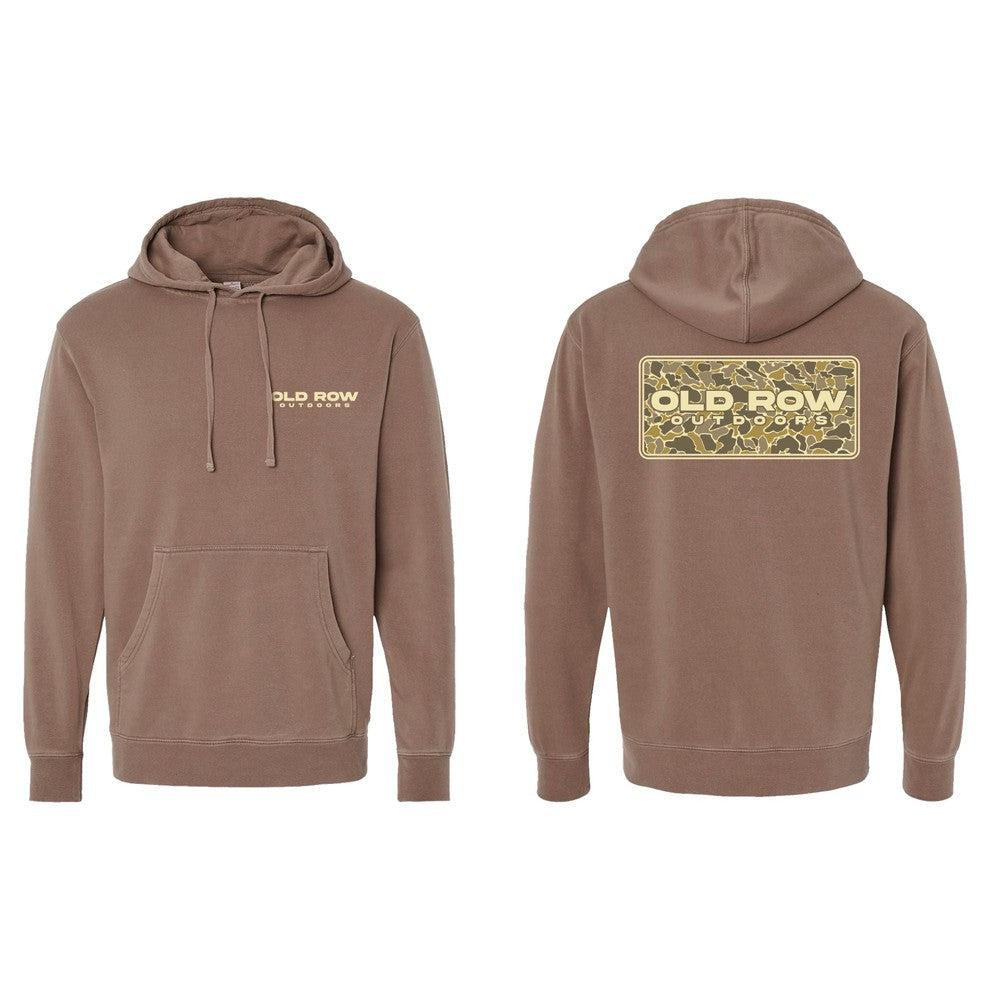 Old Row Outdoors 80s Camo Pigment Dyed Premium Hoodie T-Shirts, Sweatshirt | CoreVibeTees.com (Image 1)