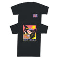 The Shark Surfer Pocket Tee Hoodie, Sweatshirt | CoreVibeTees.com (Image 1)