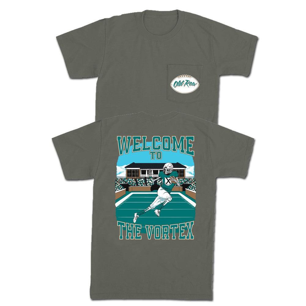 Welcome to The Vortex Pocket Tee Hoodie, Sweatshirt | CoreVibeTees.com
