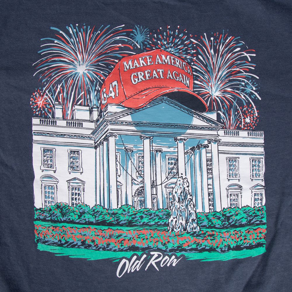 Trump 2024 White House Pocket Tee Hoodie, Sweatshirt | CoreVibeTees.com (Image 2)
