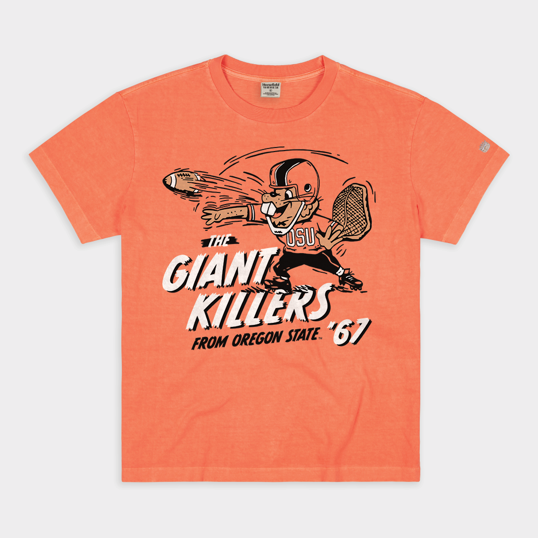 OSU Football 1967 "Giant Killers" Vintage Heavyweight Tee Style001 Hoodie, Sweatshirt | CoreVibeTees.com (Image 1)