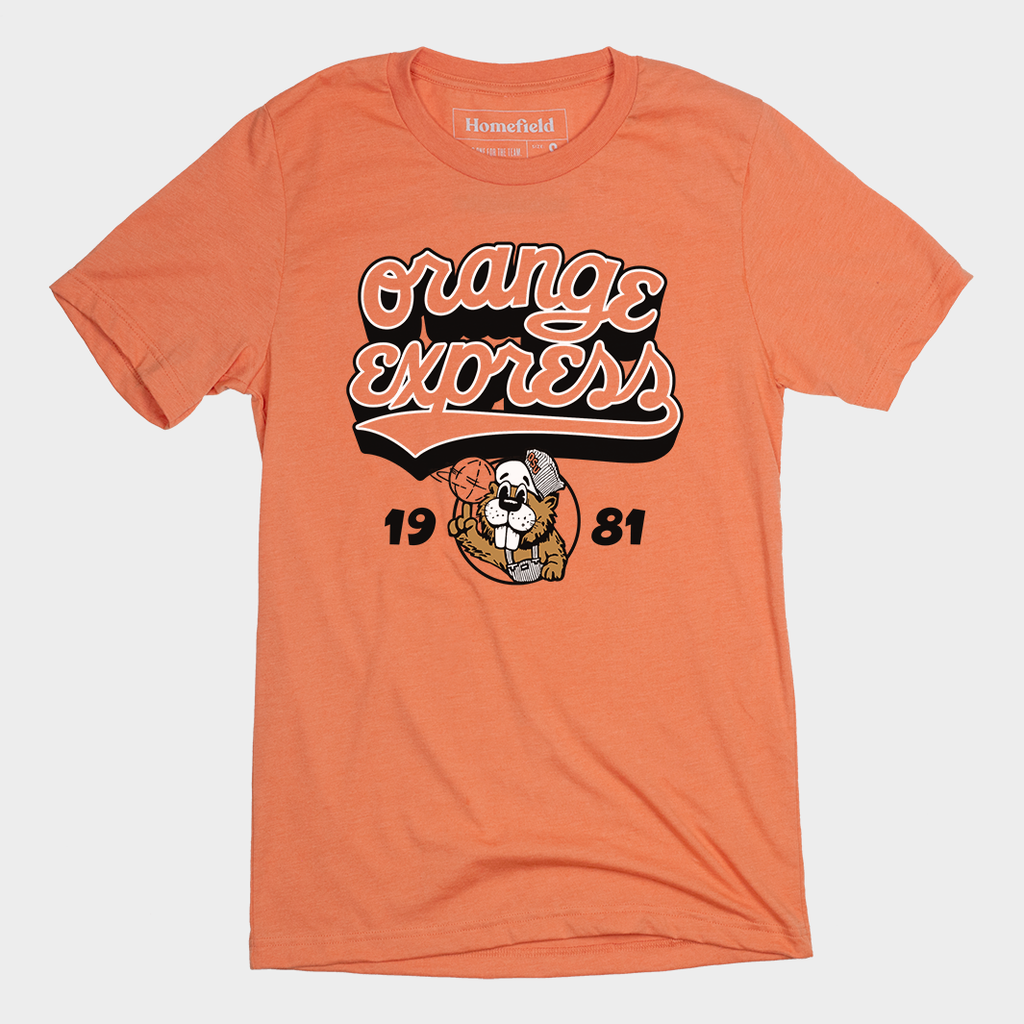 Vintage ‚ÄúOrange Express‚Äù 1981 OSU Basketball Tee Hoodie, Sweatshirt | CoreVibeTees.com (Image 1)