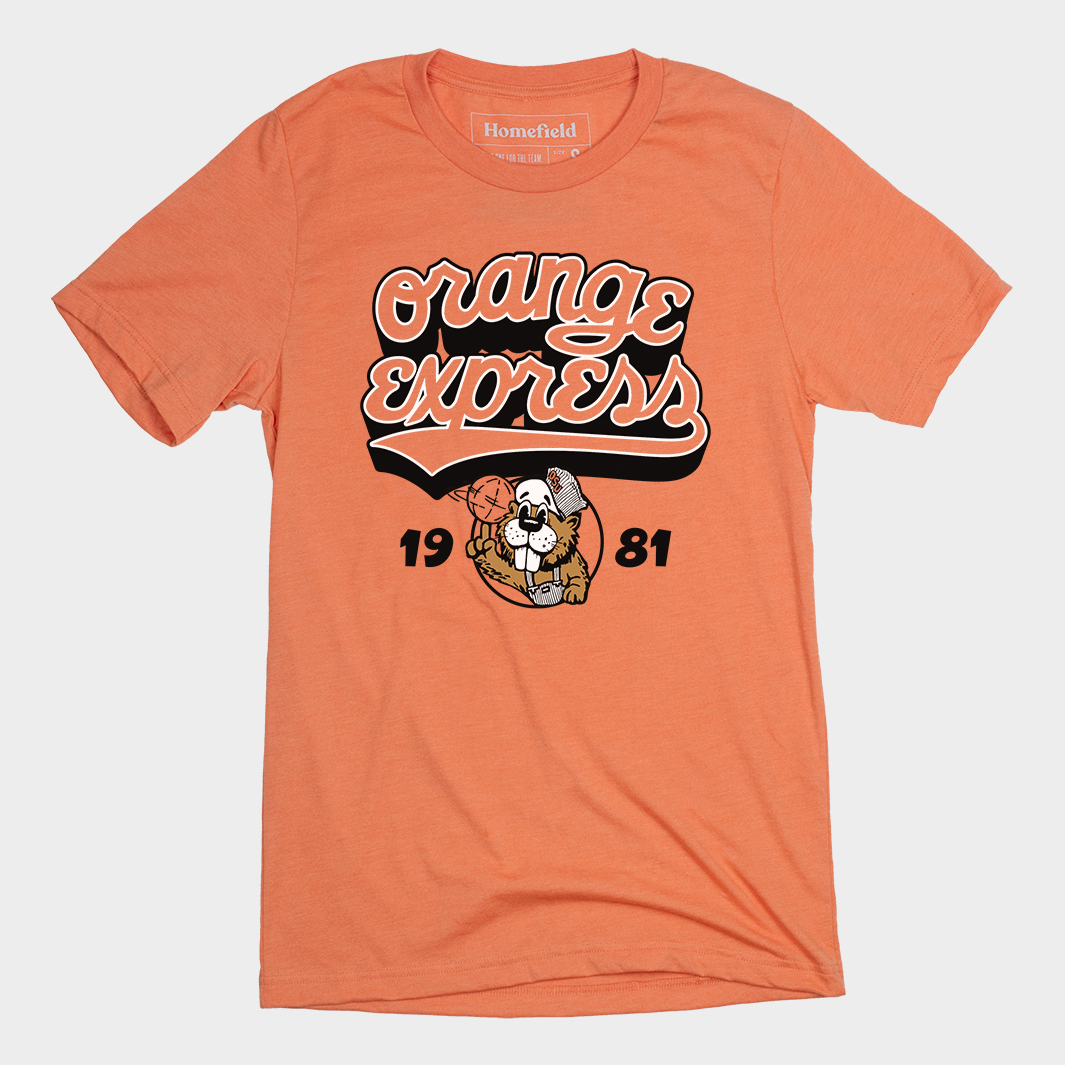 Vintage ‚ÄúOrange Express‚Äù 1981 OSU Basketball Tee Hoodie, Sweatshirt | CoreVibeTees.com (Image 1)