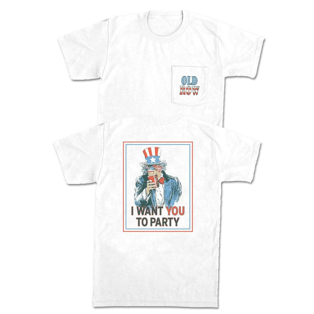 Uncle Sam Party Pocket Tee Hoodie, Sweatshirt | CoreVibeTees.com (Image 1)