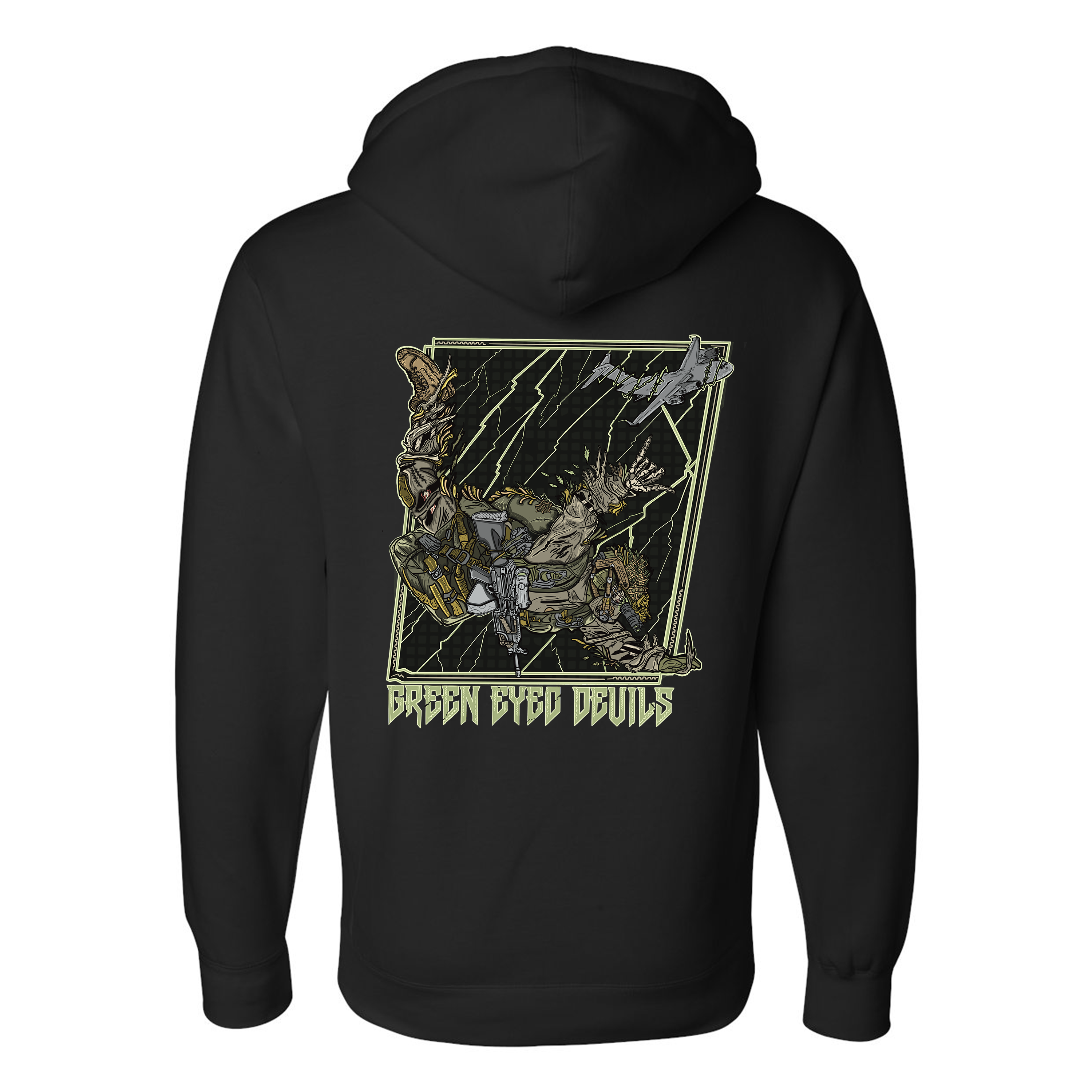Green Eyed Devil Hoodie T-Shirts, Sweatshirt | CoreVibeTees.com (Image 3)