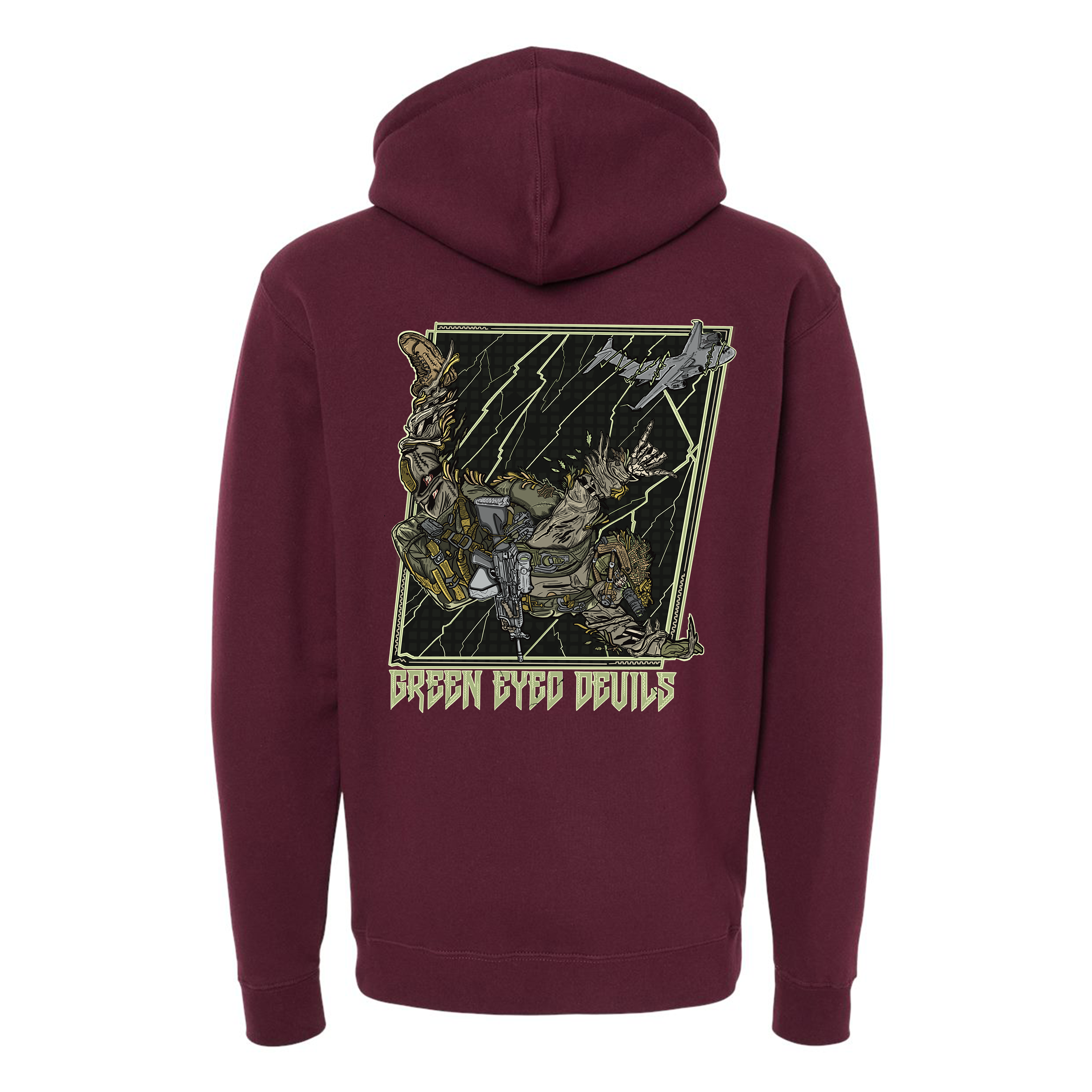 Green Eyed Devil Hoodie T-Shirts, Sweatshirt | CoreVibeTees.com (Image 2)