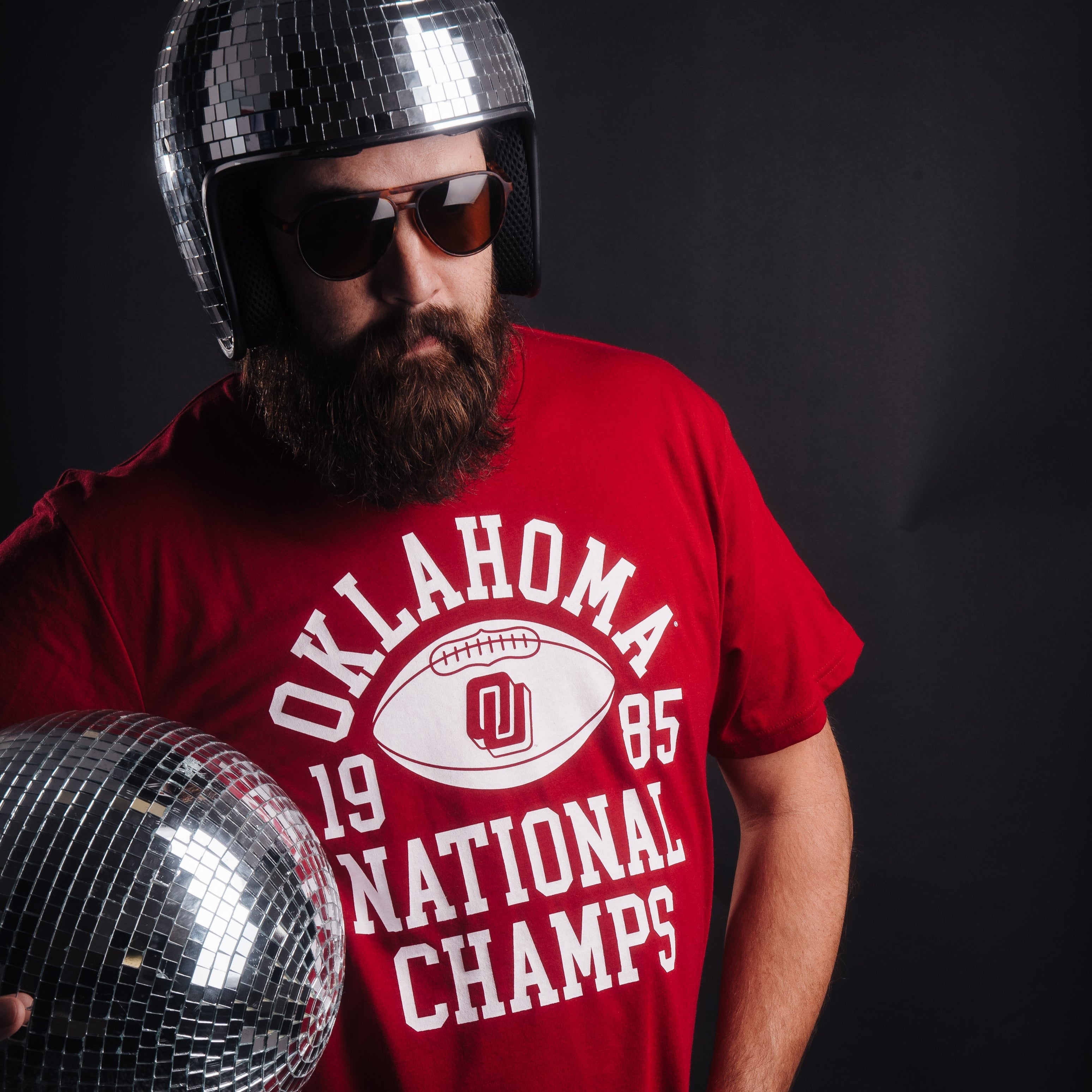 Oklahoma Football 1985 National Champions Disco Logo Tee Style001 Hoodie, Sweatshirt | CoreVibeTees.com (Image 2)