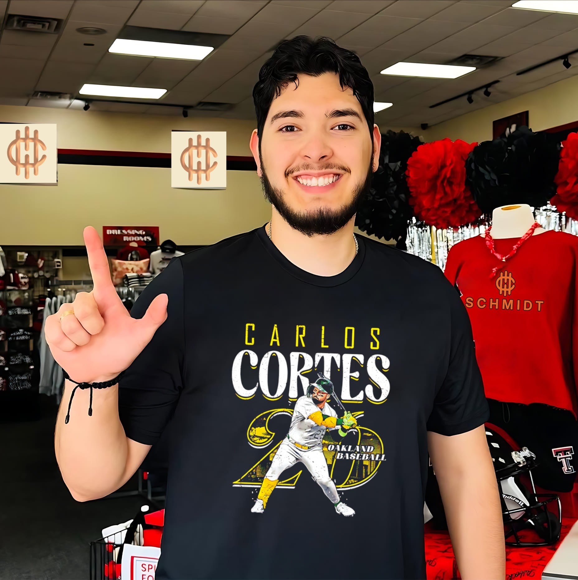 Oakland baseball Carlos Cortes number 26 shirt