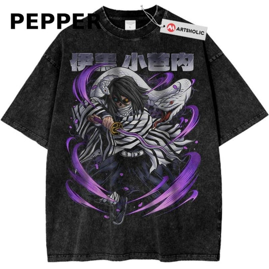 Obanai Iguro T-Shirt, Demon Slayer Shirt, Anime Shirt, Vintage Graphic Tee