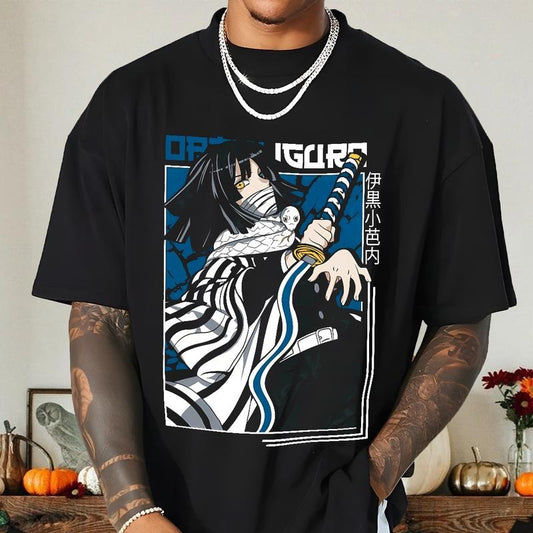 Obanai Iguro the Snake Hashira Shirt, Obanai Tshirt Swearshirt Hoodie, Hashira Pillar Main Characters Shirt, anime sweatshirt hoodie, Y2k Shirt, Gift for Anime lover