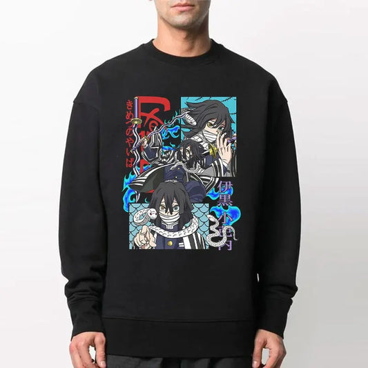 Obanai Serpent Hashira Shirt, Obanai Iguro Snake Hashira Sweatshirt, Demon Slayer Anime, Kimetsu No Yaiba Arc,  Anime lover sweatshirt hoodie, Gift for him, gift for Friends, Cotton Menswear, Y2k shirt, trendy design shirt, Graphic Shirt