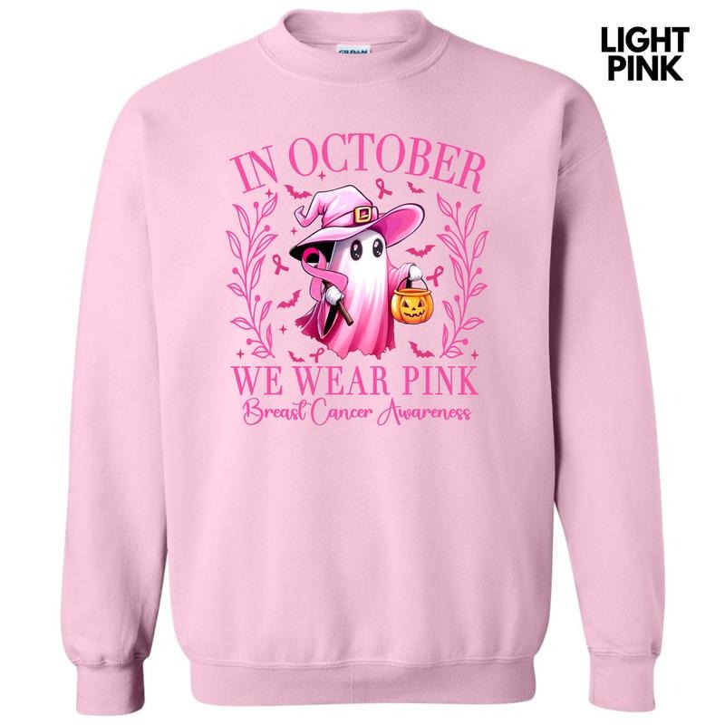 October We Wear Pink Sweatshirt 'NLB' T-Shirts, Hoodie | CoreVibeTees.com
