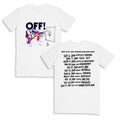 OFF! Tour T-Shirt (White) Hoodie, Sweatshirt | CoreVibeTees.com (Image 1)