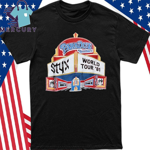 1981 Styx Paradise Theatre World Tour Shirt