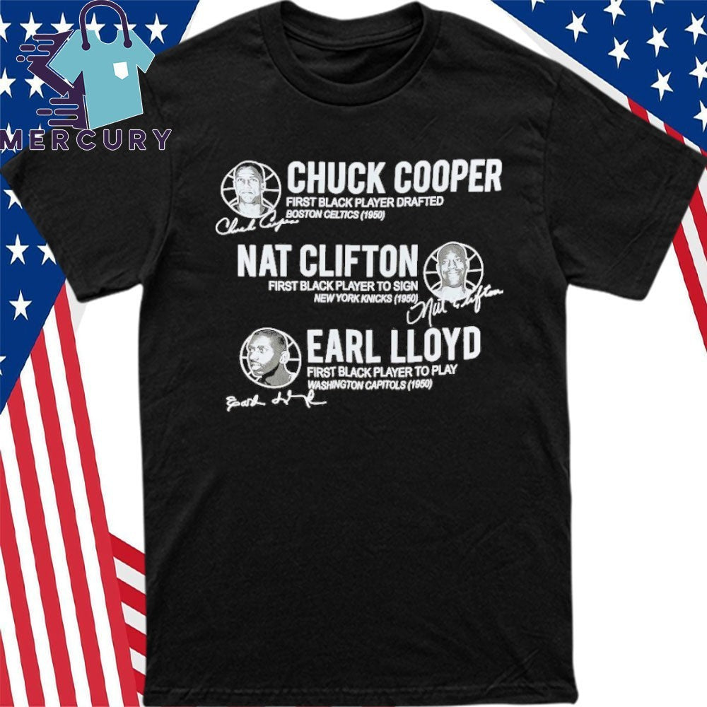 75Th Anniversary Nba Pioneers Chuck Cooper, Nat Clifton, Earl Lloyd Shirt
