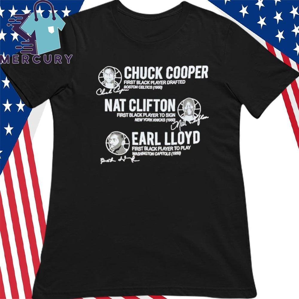 75Th Anniversary Nba Pioneers Chuck Cooper, Nat Clifton, Earl Lloyd Shirt