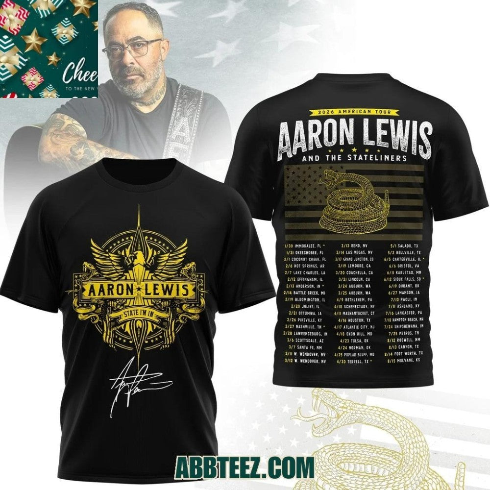 Aaron Lewis American Tour 2026 Shirt