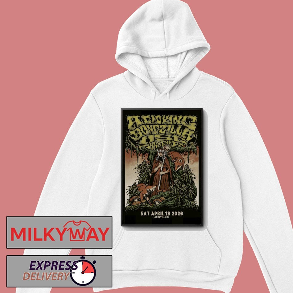 Acid King And Bongzilla Event Asheville NC On Apr 18 2026 Poster shirt