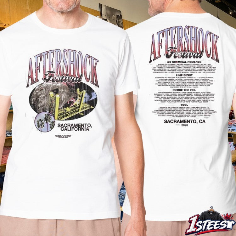Aftershock Festival In Sacramento California On October 1-4 2026 Overbite T-shirts