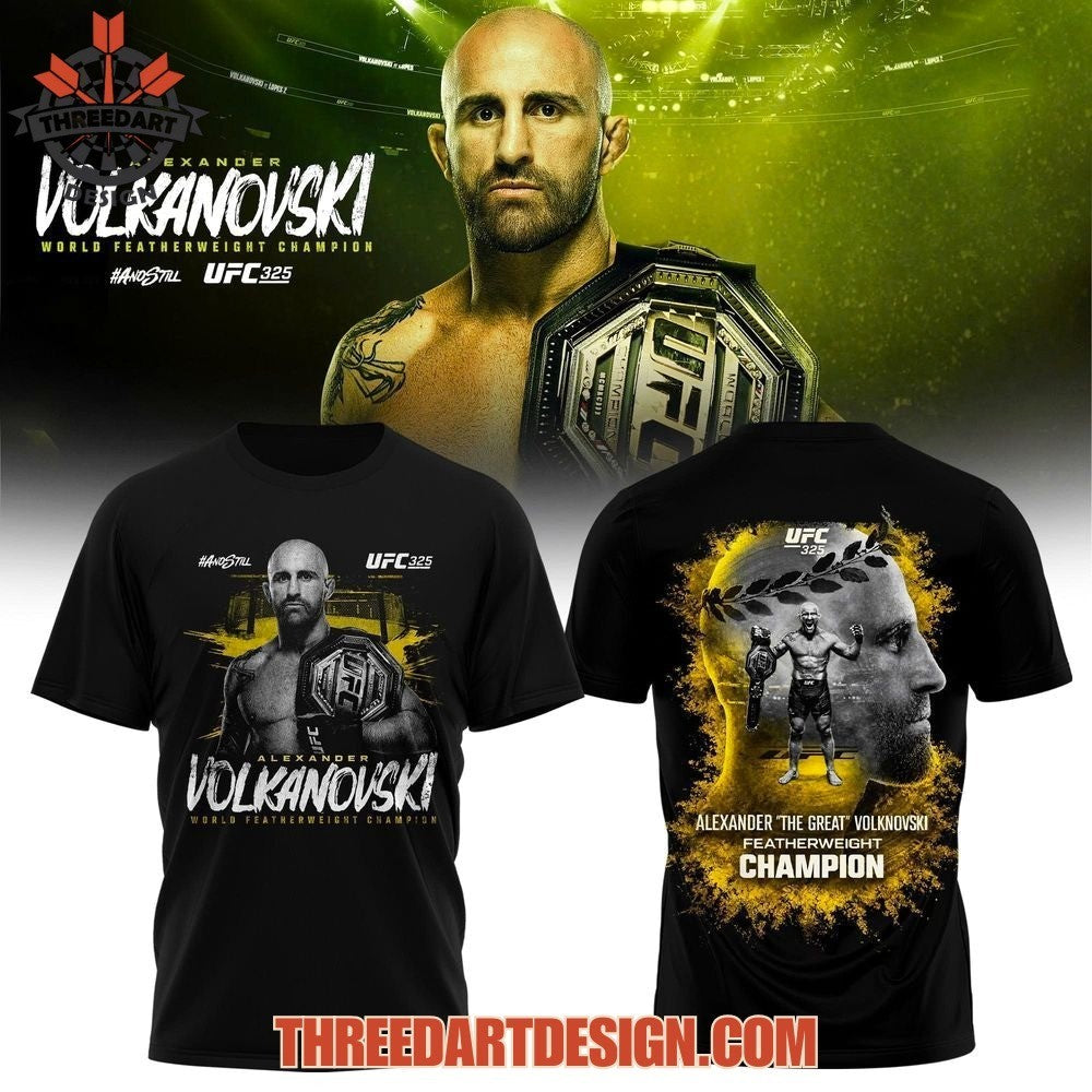 Alexander Volkanovski UFC 325 Featherweight Champion Shirt