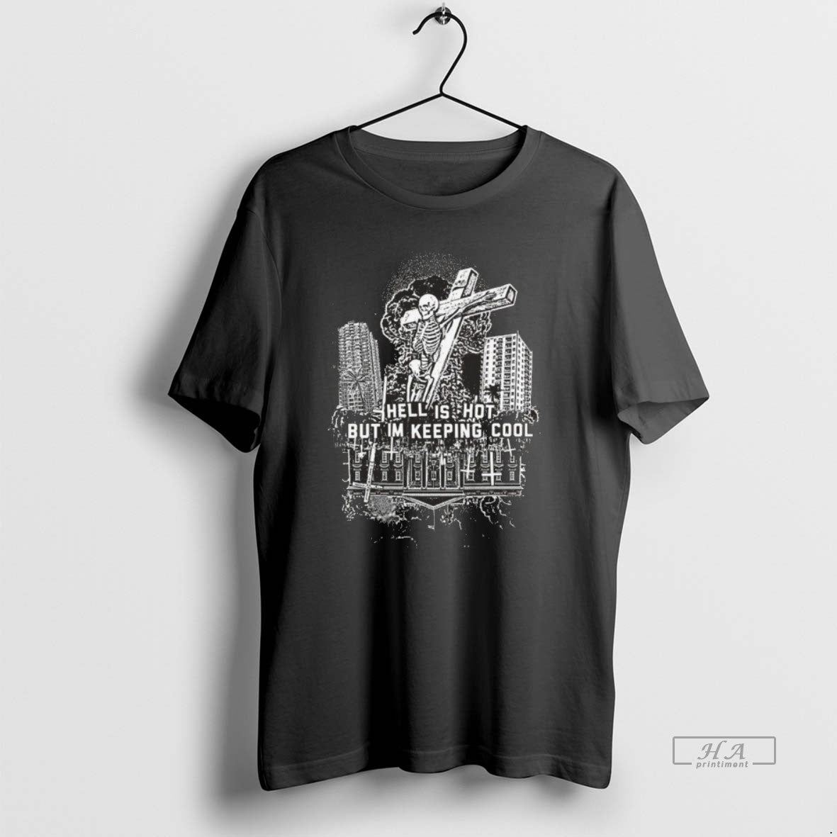 Official American Nightmare Hell Is Hot But Im Keeping Cool T-Shirts, Hoodie, Sweatshirt | CoreVibeTees.com