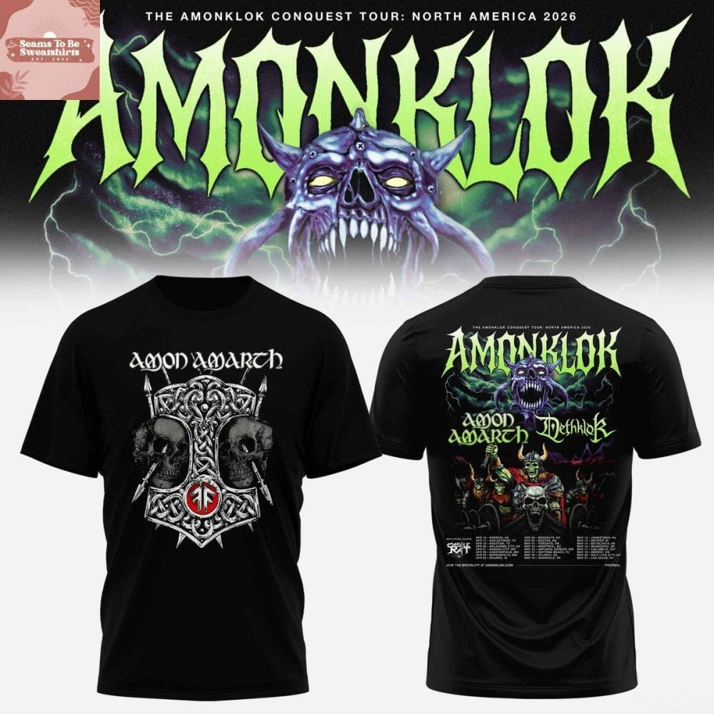 Amonklock Conquest Tour 2026 North American Co-headlining Tour Shirt