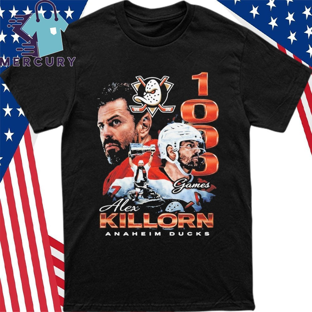 Anaheim Ducks Alex Killorn 1000 Games Shirt