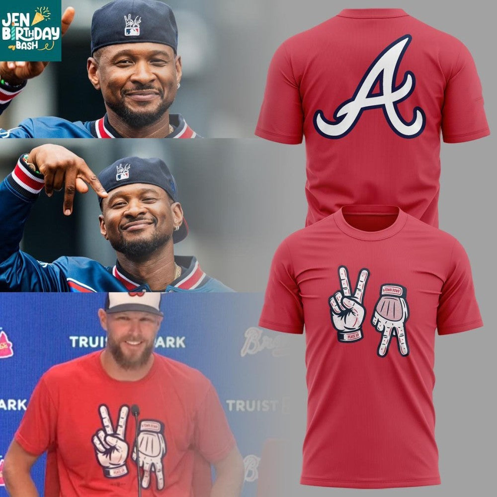 Atlanta Braves Usher 2026 Peace Up A-Town Down Shirt