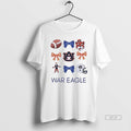 Official Auburn Tigers War Eagle Bow And Mastcot And Helmet Football T-Shirts, Hoodie, Sweatshirt | CoreVibeTees.com