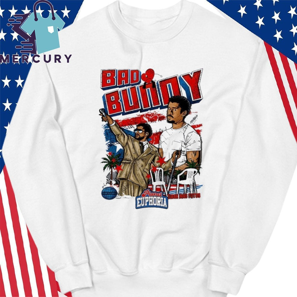 Bad Bunny Tirar Mas Fotos Planet Euphoria Shirt