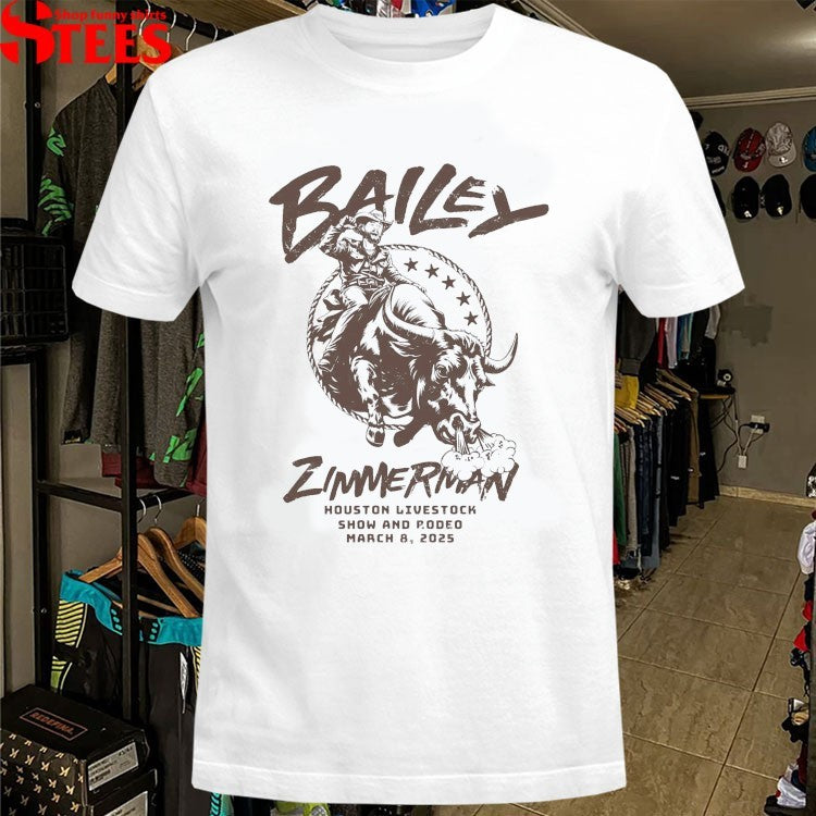 Bailey Zimmerman Houston Livestock Show And Rodeo 3 8 2025 T-shirts