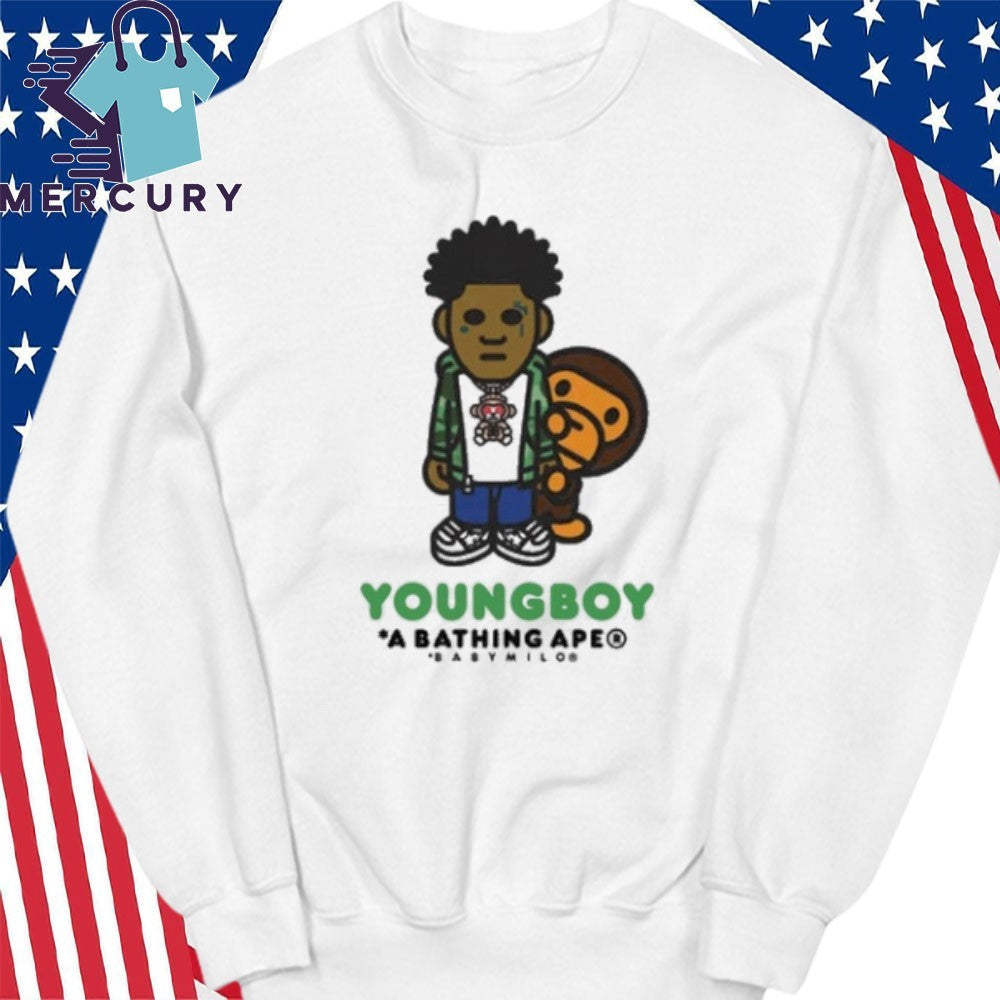 Bape X Youngboy Never Broke Again Milo Shirt