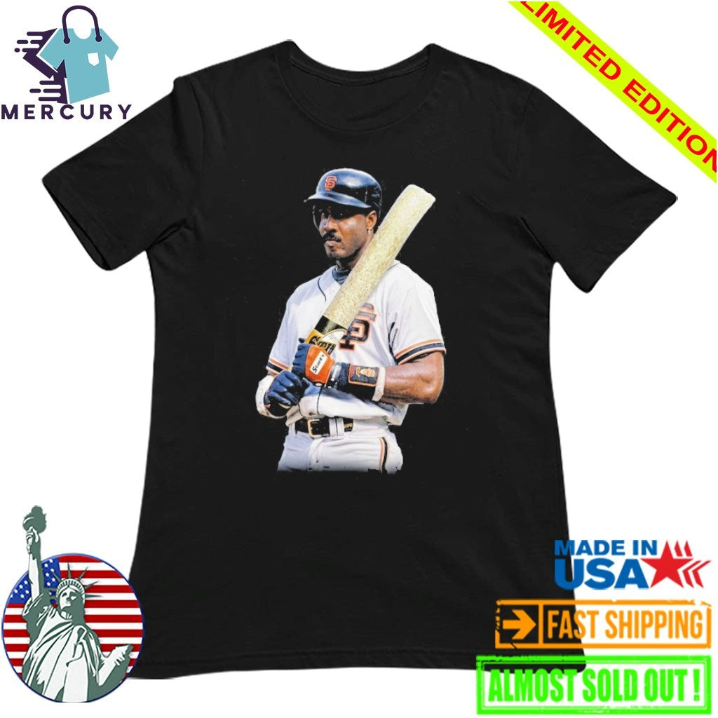 Barry Bonds Wielding A Cannabis Joint Bat Shirt