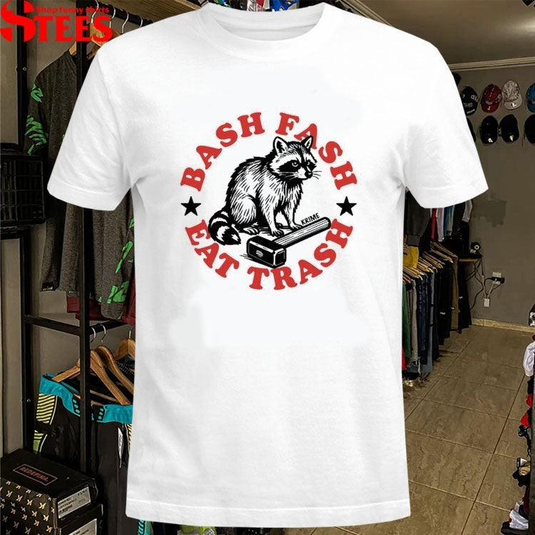 Bash Fash Eat Trash Krime Raccoon T-shirts