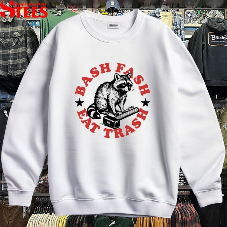Bash Fash Eat Trash Krime Raccoon T-shirts