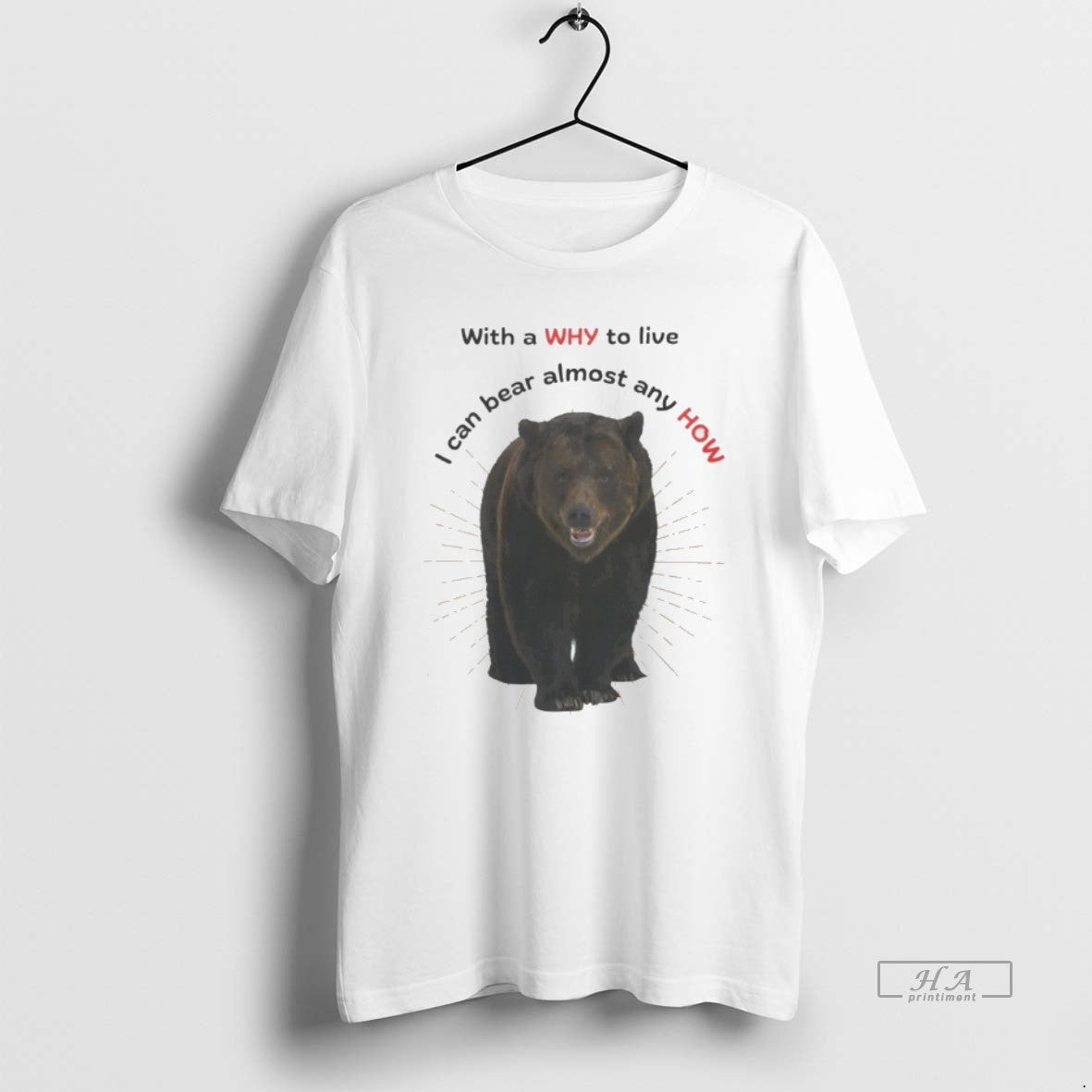 Official Bear With A Why To Live I Can Bear Almost Any How T-Shirts, Hoodie, Sweatshirt | CoreVibeTees.com