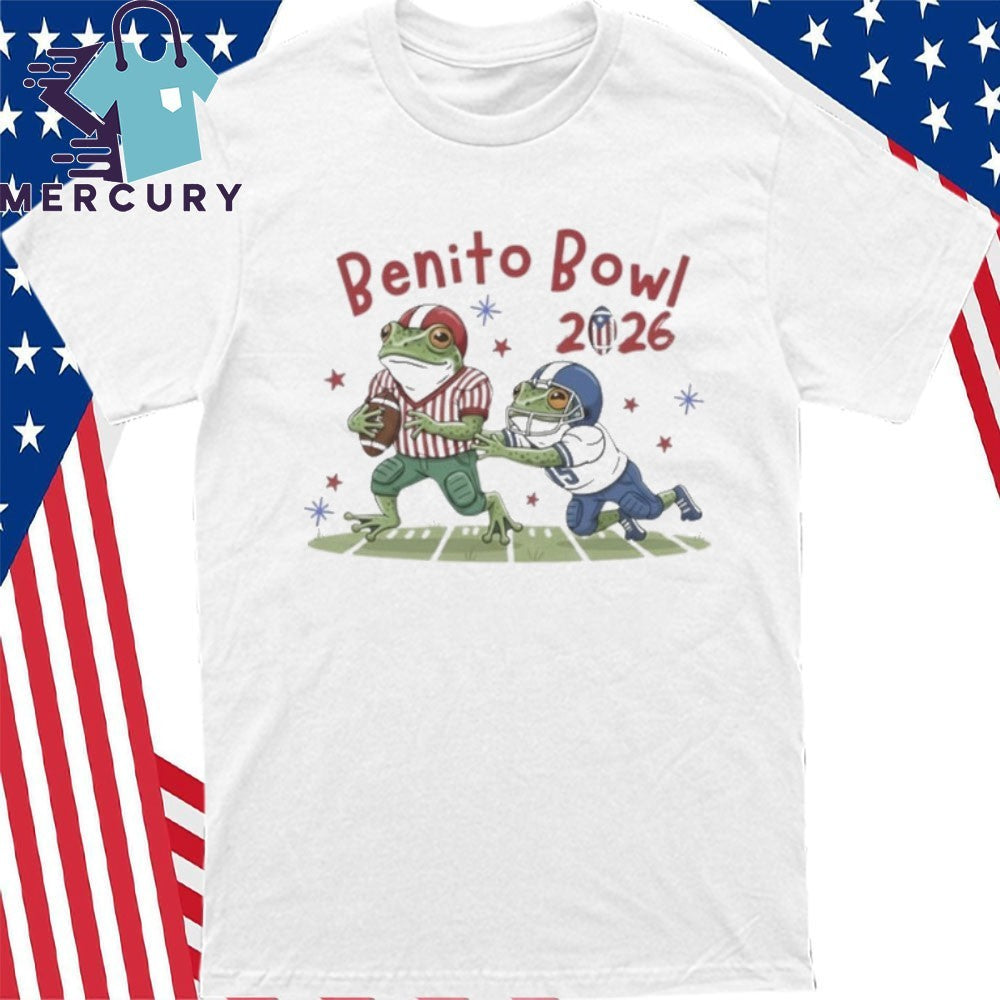Benito Bowl 2026 Frogs Puerto Rico Flag Shirt