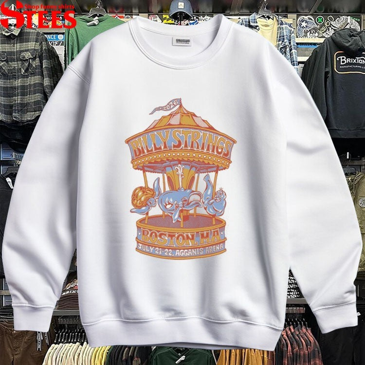 Billy Strings Boston MA July 21-22 Agganis Arena 2026 Carousel T-shirts