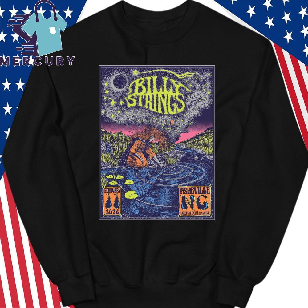 Billy Strings ExploreAsheville.com Arena In Asheville NC Feb 11 2026 Poster Shirt